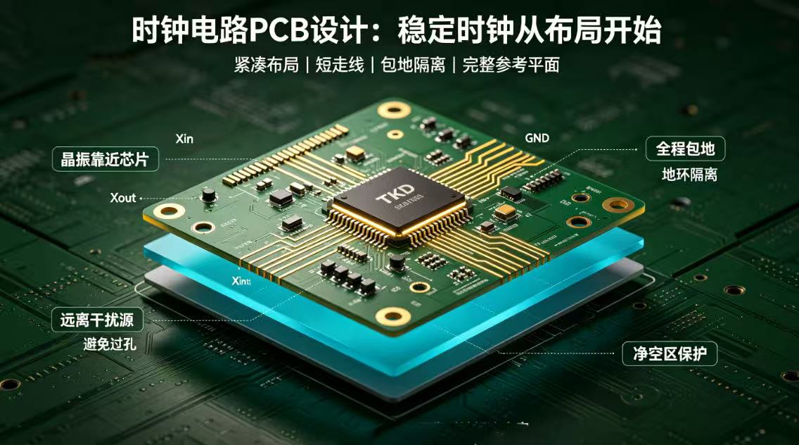 时钟电路PCB设计指南：晶振布局与走线关键注意事项