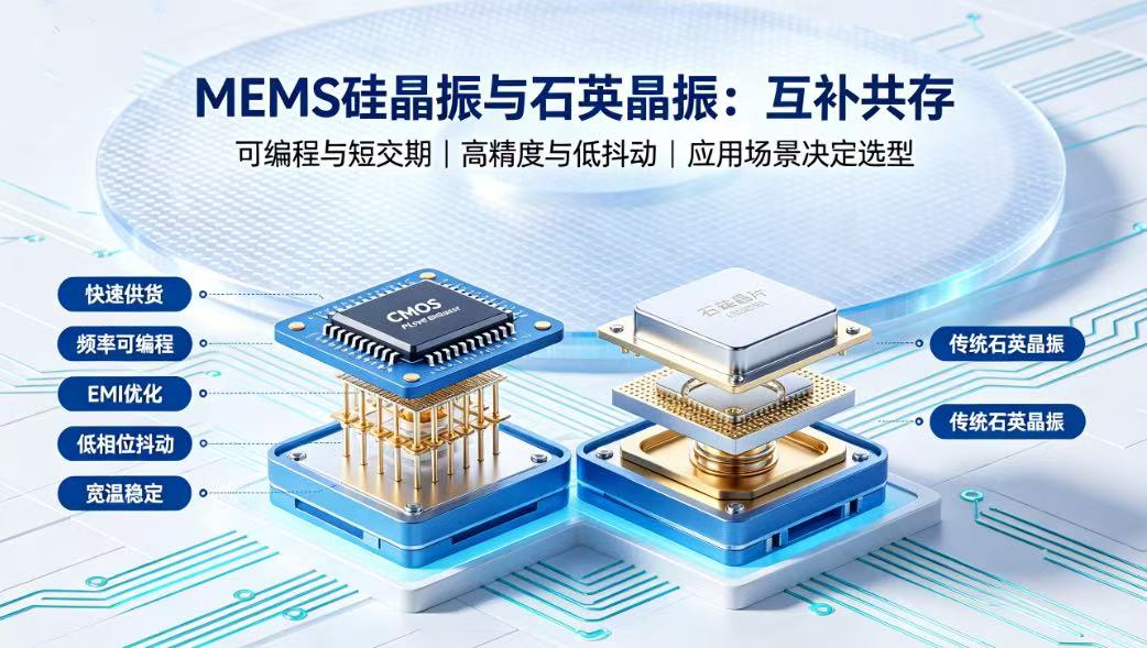 MEMS硅晶振的优势与替代趋势：交货周期、EMI解决与可编程特性