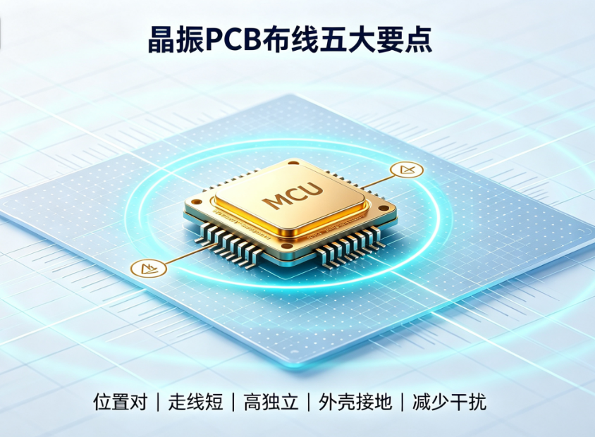 晶振电路PCB布线指南：5大要点与不起振排查方法
